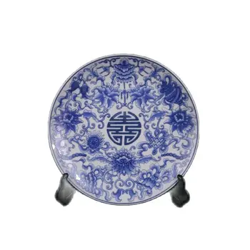 Jingdezhen Porceliano Mėlynos ir Baltos (Aštuonių Vertybių, Gyvenimo Simbolių) Modelį Dėkingi Visos Senovės Porceliano Kolekcija