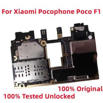 Už Xiaomi Pocophone Poco F1 Motininės Plokštės Originalus Pasaulio Versija, veikia Gerai Atrakinta Pagrindinių Grandinių 64GB 128GB
