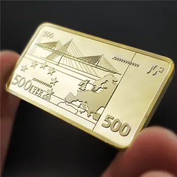500 EUR Progines Monetas ES grynojo Aukso Juosta Aikštėje tauriųjų metalų Kolekcines, Monetas