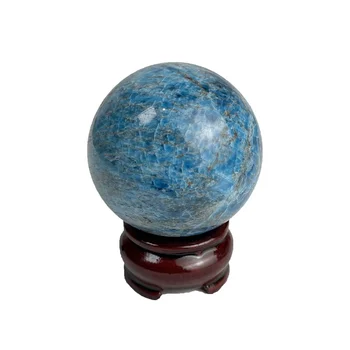 45-50MM Gamtos mėlyna apatite akmens srityje kristalų reiki healing kamuolys