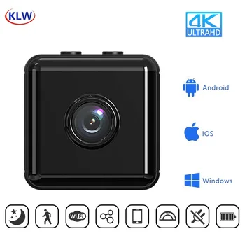 KLW X6D Nuotolinio Stebėjimo Ilgai veikiant budėjimo režimu, Wi-fi Hotspot Lengvas, Lankstus 1080P 4K Ultra HD 150 Laipsnių Plataus Kampo Mini Kamera