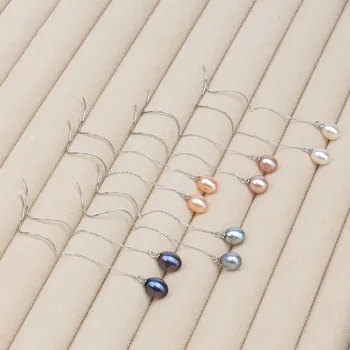 Nemokamas pristatymas Elegantiškas banguoti lady ilgai tabaluoti lašas auskarai su natūralių perlų aukštos kokybės juvelyriniai dirbiniai moterų karšto parduoti moterų