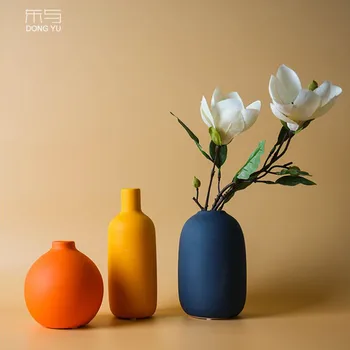 Morandi Keramikos Vazos Gėlių Vaza Krepšelis Stalo Augalus, Namų Puošybai Bonsai Dekoro Gėlių kompozicijų Konteinerių Namų Dekoro AA