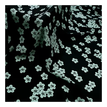 1 Metras x 1.14 Metrų Nedidelių Slyvų Žiedų Skaitmeninis Spausdinimas Krepo De Chine Suknelė Vertikalus Marškinėliai Šilko Audinys