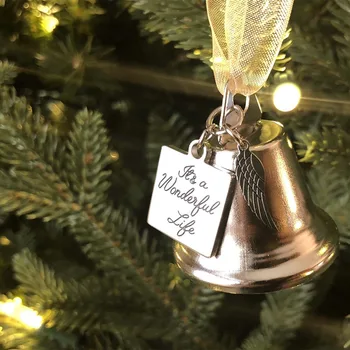 Kalėdų Juostelės Sparnus Bell Pakabukas Kalėdų Eglutė Pakabukas Naujųjų Metų Dekoracijos Vaikų Žaislai