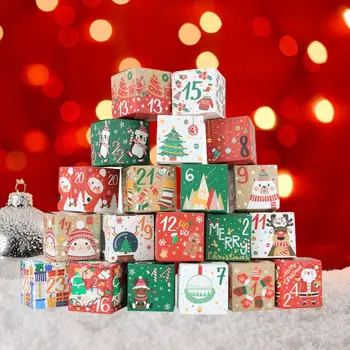 Dovanų Dėžutė Daugkartinio Naudojimo Kalėdų Saldainių Dėžutė Kompaktiškas Dekoratyvinis Kūrybinių Atostogų Staigmena Mielas Dovanų Dėžutėje