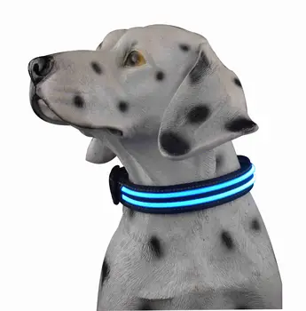 led antkaklis, šuo 3 spalva keičiasi 7model vandeniui flash apykaklės kinija pet products LED ŠUNŲ ANTKAKLIS