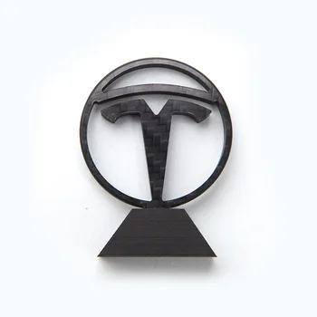 Už Tesla Model 3 2021 M. Naujų Automobilių LOGOTIPĄ, Nekilnojamojo Anglies Pluošto Vertikaliai Priekiniai Galiniai Frunk Apdailos Modelio Trijų U S Y Automobilių Reikmenys