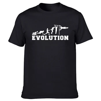 Juokinga Evoliucija Calisthenics T Shirts Grafinis Medvilnės Streetwear Trumpas Rankovės O-Kaklo Harajuku T-shirt Mens Drabužiai