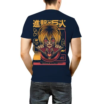 Anime Ataka Titan marškinėliai vyriški laisvalaikio mados vyriški T-shirt vasaros naują kvėpuojantis medvilnės trumpomis rankovėmis