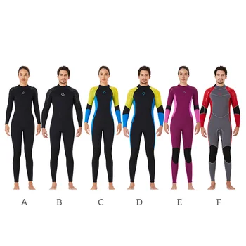 Wetsuits Plono Ilgos Rankovės, Ilgos Kelnės, maudymosi kostiumėlį vientisas Profesinės Vandeniui Sutirštės Plaukimo Snorkeling