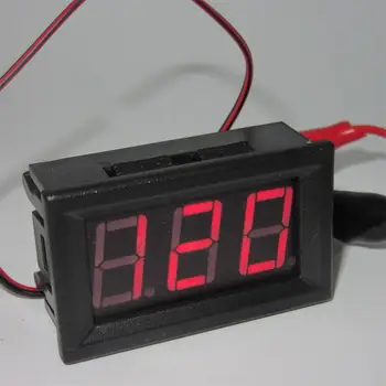 AC 220V, 2-wire Įtampa Srovės Matuoklis Galva, LED Skaitmeniniai Ammeter Voltmeter Ekranas su Atvirkštinio Poliškumo Apsauga