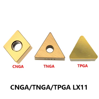 CNGA 120408 TNGA 160404 TPGN Originalus CNGA120408 TNGA160404 TPGN160304 LX11 160304 Aukšto Kietumo Įdėklai Staklės, Pjovimo Įrankiai CNC