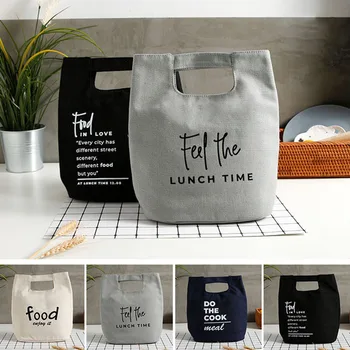 2022 Nauja Drobė Nešiojamų Pietūs Maišą Maisto Produktų Laikymo Krepšiai Japonų Stiliaus Bento Dėžutės Lauko Priedai, Izoliacija Šalčio Spausdinti Tote Bag