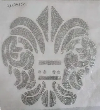 Gėlių dekoras cirkonio pleistras dizaino geležies perdavimo hot fix kalnų krištolas perdavimo fragmentais geležies aplikacijos pleistrai marškinėliai
