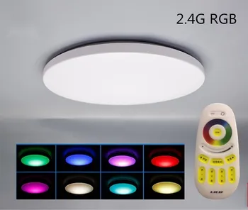 2017 Naują RGB Pritemdomi 33W 20W LED lubų Šviesos 165-245V šiuolaikinio Gyvenimo Kambario Lova, Valgomasis, Virtuvė, Fojė, Vonia 15 -30 Kvadratinių metrų