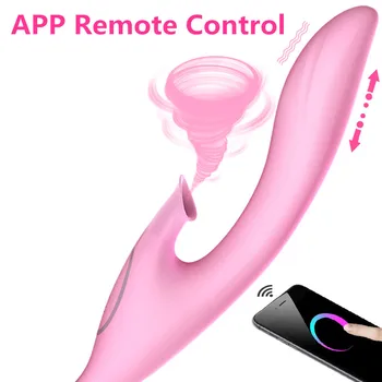 Smartfon App Nuotolinio Valdymo G vietoje, Vibratorius, Sekso Žodžiu Lyžis Kalba Klitorio Čiulpti Stimuliatorius Massager Sekso Žaislai Moterims