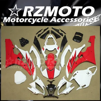 Stiliaus Naujas ABS Motociklą Purvasargiai Komplektas Tinka YAMAHA YZF - R6 2006 2007 06 07 Kėbulo Nustatyti Balta Raudona