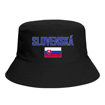 Slovakijos Respublikos Vėliavos Kibirą Skrybėlės Spausdinti Cool Gerbėjai Saulės Pavėsyje, Paprastas Klasikinis Lauko Vasaros Žvejys Kepurės Žvejybos Bžūp