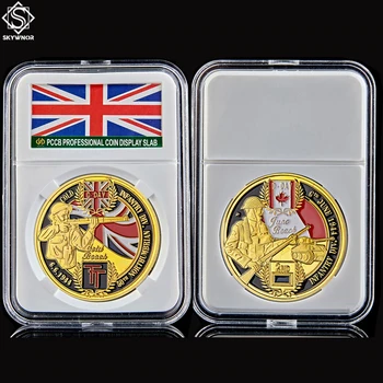 1944.6.6 II Pasaulinio Karo Prancūzijos Normandijos Iškrovimo Atminimo Aukso Iššūkis Monetos Vertė Kolekcines Dovana