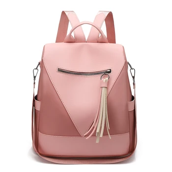 Retro markės dizaineris ponios didelės talpos kuprinė odos susiuvimo mergaičių koledžas mokyklos maišą anti-theft kelionės pečių maišą