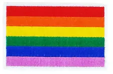 custom vėliavos pleistrai aukštos kokybės vaivorykštė, gėjų, lesbiečių paradus geležies išsiuvinėti karšto pardavimo vaivorykštės vėliava išsiuvinėti pleistrai