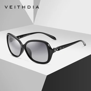 VEITHDIA 2020 moteriški Saulės akiniai Poliarizuoti UV400 Gradientas Objektyvas Prabangos Ponios Dizaineris Akiniai nuo saulės, Akiniai Moterims 3012