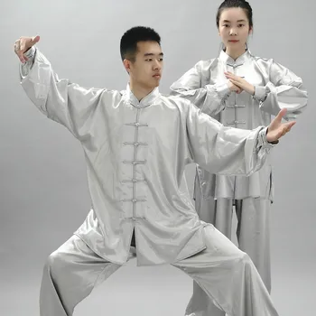 Chi Vienodas Konkurencijos Etape Suknelė Wushu Kovos Menų Drabužiai Moterims Taiji Rytą Naudotis Drabužiai Vyrams Kung Fu Kostiumas Set 90
