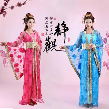 Kinijos Princesės Kostiumas Apranga Moterims Hanfu Gale Drabužių Lady Tango Imperial Concubine Siuvinėti Drabužiai Etape Parodyti 8