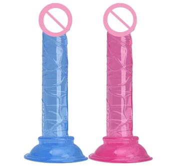 Mini Kristalų Dildo Dirbtinis Penis Su siurbtuko Realistiškas Penis Mažas Butt Plug Sekso Žaislai Moterims, Suaugusiems 18, Sekso Parduotuvė